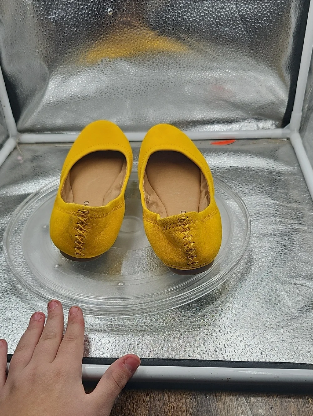 P Deep Goldenrod Yellow Lucky Brand Slippers Sz 8 - Picture 4 of 6